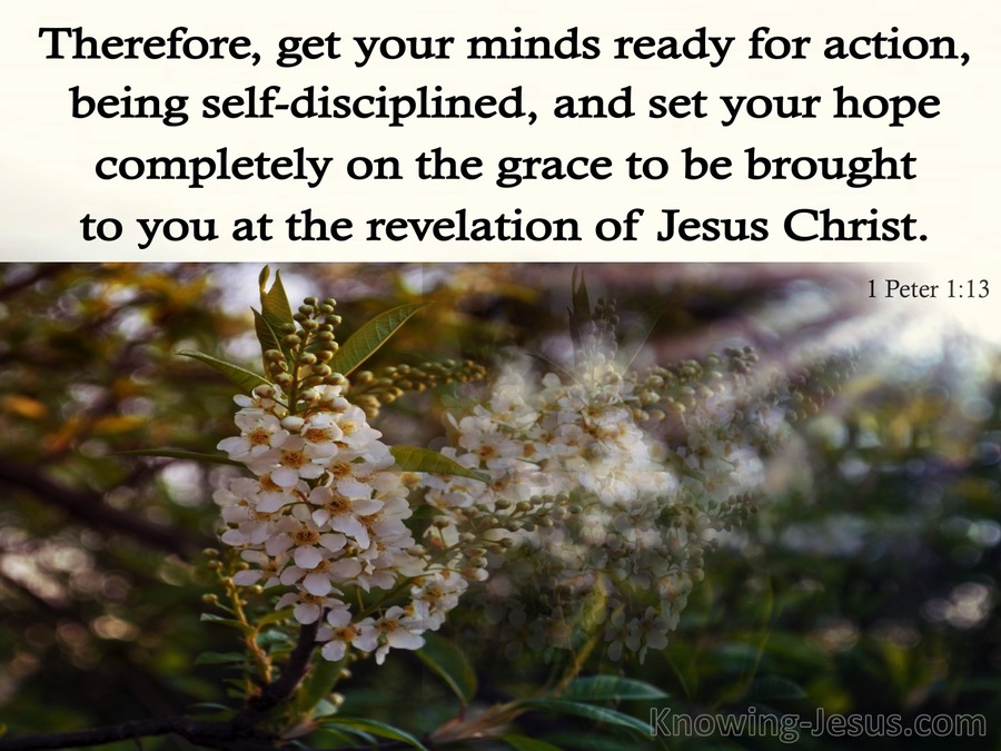 1 Peter 1:13 Grace To You At The Revelation Of Jesus Christ (cream)